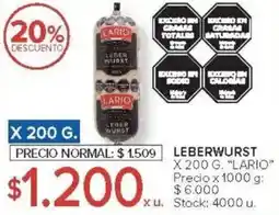Carrefour Lario leberwurst oferta