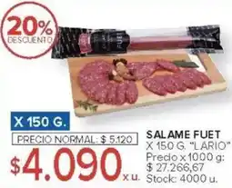 Carrefour Lario salame fuet oferta