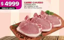 Carrefour Carre c/hueso congelado de cerdo oferta