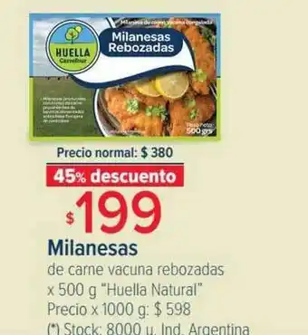 Carrefour Milanesas De Carne Vacuna Rebozadas x 500 g. oferta