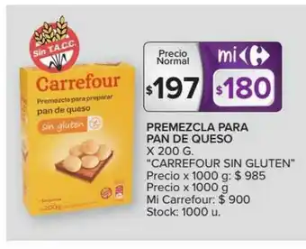 Carrefour Carrefour Premezcla Para Pan De Queso oferta