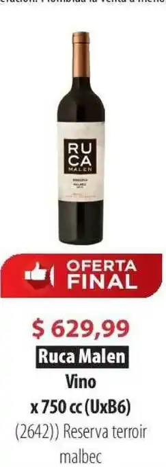 Parodi Ruca Malen Vino x 750cc (UxB6) oferta