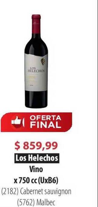 Los Helechos Vino x 750cc (UxB6)