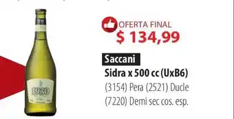 Parodi Saccani Sidra x 500cc (UxB6) oferta