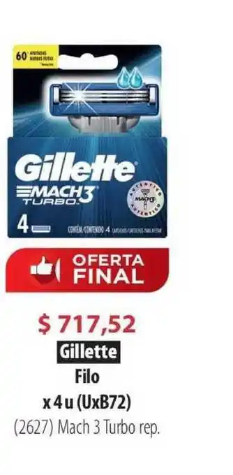 Parodi Gillette Filo x 4 u (UxB72) oferta