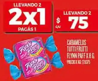 Supermercados DIA Caramelos tutti frutti flynn paff oferta