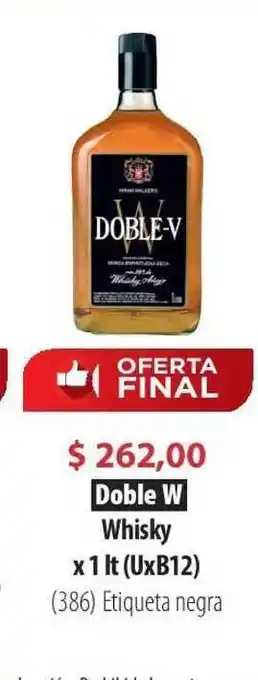 Parodi Doble W Whisky x 1lt (UxB12) oferta