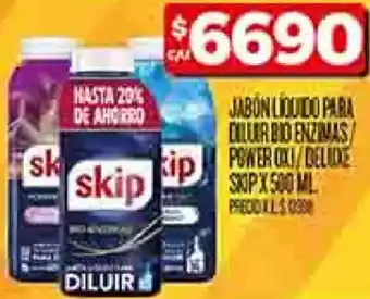 Supermercados DIA Skip jabon liquido para diluir power oferta