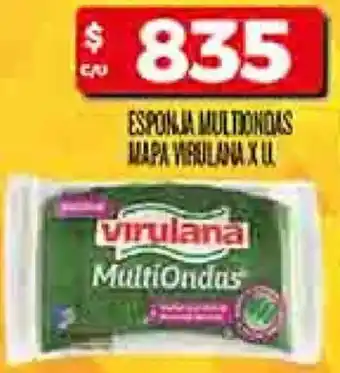 Supermercados DIA Esponja multiondas mapa virulana oferta