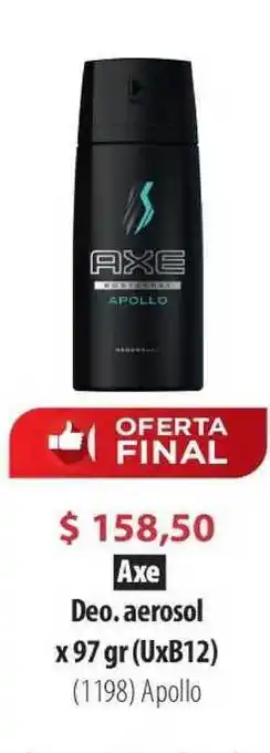 Parodi Axe Deo. Aerosol X 97 Gr (uxb12) oferta