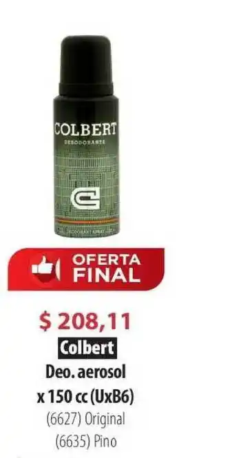 Parodi Colbert Deo. Aerosol X 150 Cc (uxb6) oferta