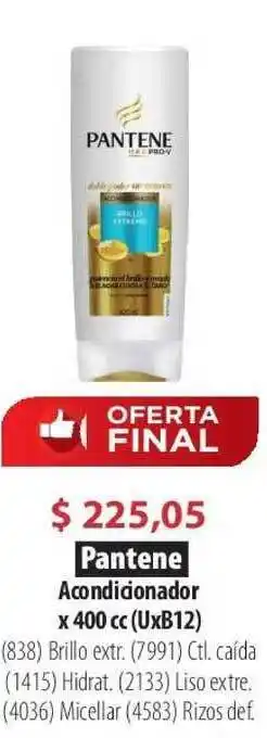 Parodi Pantene Acondicionador X 400 Cc (uxb12) oferta