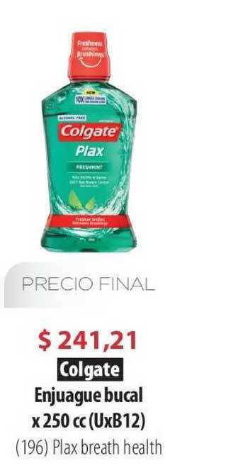 Parodi Colgate Enjuague Bucal X 250 Cc (uxb12) oferta