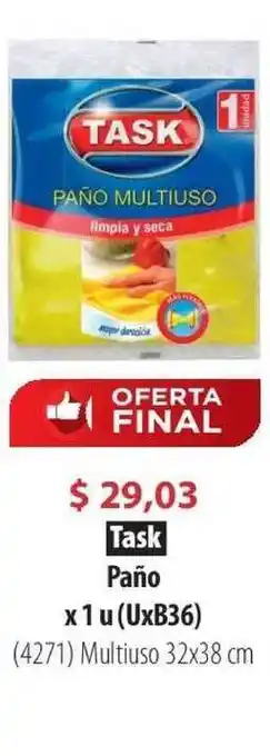 Parodi Task Paño X 1 U (uxb36) oferta