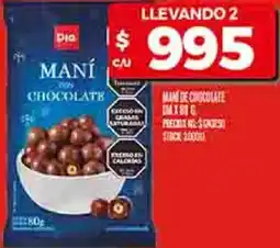 Supermercados DIA Maní chocolate dia oferta