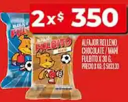 Supermercados DIA Fulbito alfajor relleno chocolate/mani oferta