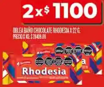 Supermercados DIA Oblea baño chocolate rhodesia oferta