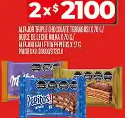 Supermercados DIA Alfajor triple chocolate terrabusi oferta