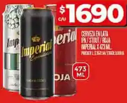 Supermercados DIA Cerveza en lata ipa/stout/roja imperial oferta