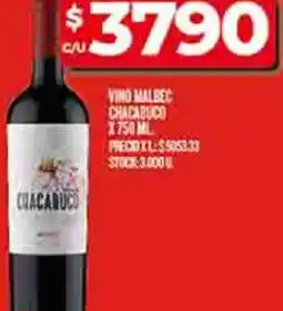 Supermercados DIA Vino malbec chacabuco oferta
