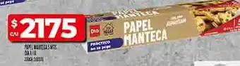 Supermercados DIA Papel manteca oferta