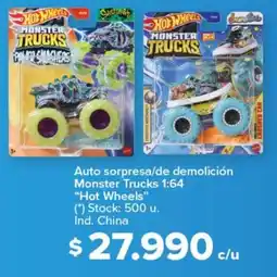 Carrefour Hot wheels auto sorpresa/de demolición monster trucks 1:64 oferta