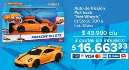 Carrefour Hot wheels auto de fricción pull back oferta