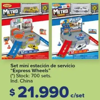 Carrefour Express wheels set mini estación de servicio oferta