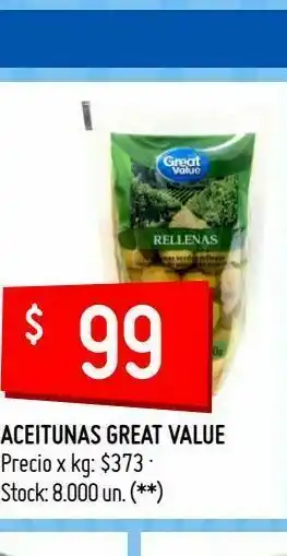 Changomas Aceitunas great value oferta