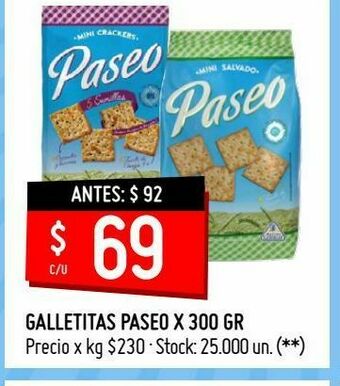 Changomas Galletitas paseo x 300 gr oferta