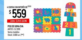 Changomas Piso de goma eva oferta