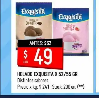 Walmart Helado exquisita x 52/55 gr oferta