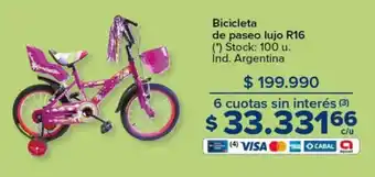 Carrefour Bicicleta de paseo lujo R16 oferta