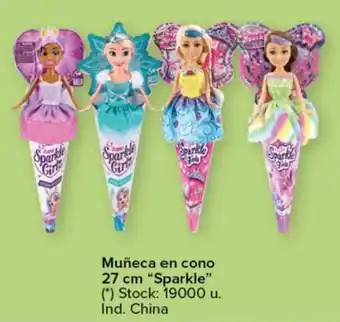 Carrefour Sparkle Muñeca en Cono oferta