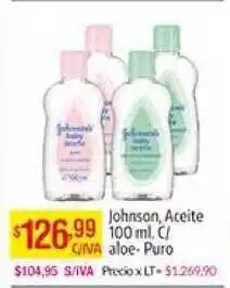 Johnson's Baby Aceite C/Aloe- Puro 100ml