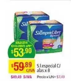Medamax Siempre Libre Especial C/alas x 8 oferta