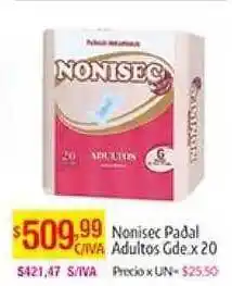 Medamax Nonisec Pañal Adultos Gde. x 20 oferta