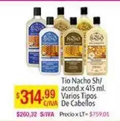 Medamax Tio Nacho Shampoo/Acondicionador x 415ml. Varios Tipos De Cabellos oferta