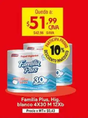 Medamax Familia Plus Hig. Blanco 4x30m 12xb oferta