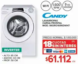 Carrefour Candy lavarropas carga frontal oferta
