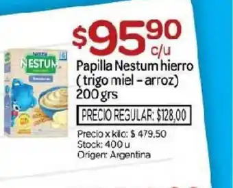 Josimar Nestum Hierro Papilla (trigo miel - arroz) 200grs oferta