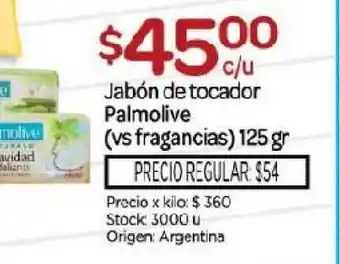Palmolive Jabón de tocador (vs fragancias) 125gr