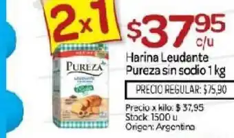Josimar Pureza Harina Laudante sin sodio 1kg oferta