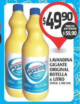 Supermercados Malambo Gigante Lavandina Original Botella x Litro oferta