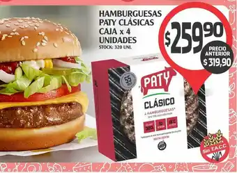 Supermercados Malambo Paty Clásicas Hamburguesas Caja x 4 Unidades oferta