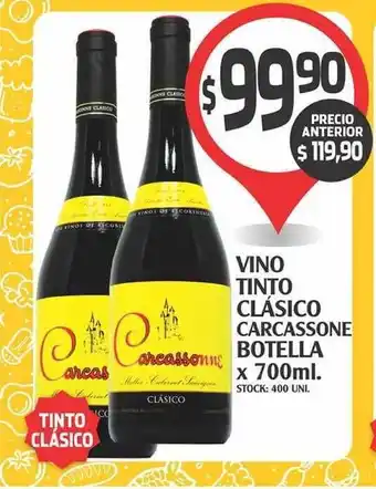 Supermercados Malambo Carcassone Vino Tinto Clásico Botella x 700ml. oferta