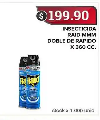 Supermercados Mayor Raid Mmm Insecticida Doble De Rapido x 360cc oferta
