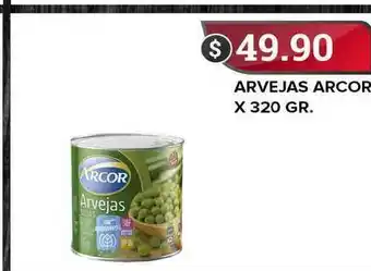 Supermercados Mayor Arcor Arvejas x 320gr oferta
