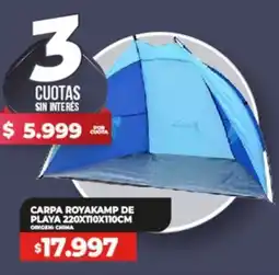 Supermayorista Vital Carpa royakamp de playa oferta