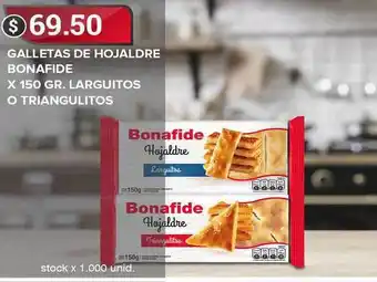 Supermercados Mayor Bonafide Galletas De Hojaldre x 150gr. Larguitos o Triangulitos oferta